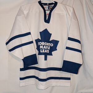 CCM White and Blue Licensed Hockey Jersey